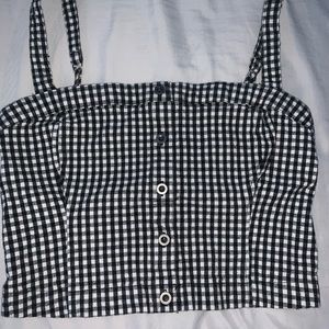 Hollister gingham tank top